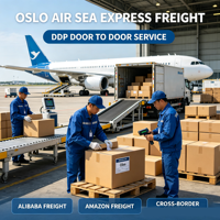 Transitaire Alibaba Amazon vers la Norvège Oslo DDP Service de logistique express aérien et maritime porte-à-porte