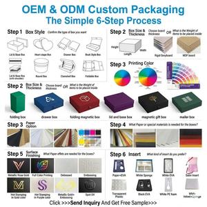 Custom Printed Logo Rigid Cardboard Gift Box Luxury Recyclable Folding Magnet <b>Packaging</b> with Embossing Gold <b>Printing</b> - Product Image 4
