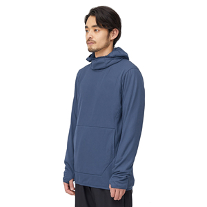 Doger Impresión personalizada Logo Hombres Secado rápido Mantener caliente Invierno al aire libre 400 Gsm Ski Hoodie Blank Slimfit Pullover <span class=keywords><strong>Sudadera</strong></span> - Product Image 3