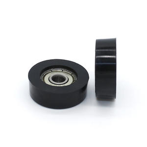 Fabricant produit des roues de guidage à rouleaux en PU revêtues de caoutchouc, à roulement incliné sans poulie 625ZZ, 5*23/24*8mm - Product Image 1