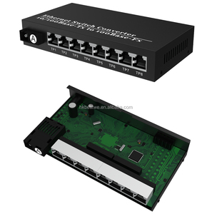 ตัวแปลงสัญญาณไฟเบอร์ออปติก OEM 100Mbps 25KM สำหรับกล้องวงจรปิด แบบ Single Mode Simplex SC 8RJ45 ความยาวคลื่น 1310nm/1550nm - Product Image 4