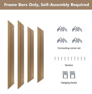 Cadre photo flottant en alliage d'aluminium noir <span class=keywords><strong>brossé</strong></span> mat moderne, écologique, non assemblé, directement de l'usine OEM/ODM certifiée BSCI - Product Image 2