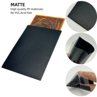 Protège-cartes de jeu de taille standard en gros, mat coloré, 66x91mm