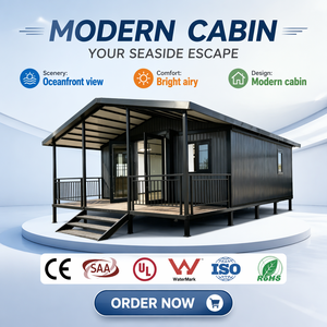Casa Contenedor Prefabricada Modular Portátil de 20 pies/40 pies con Paneles de Pared de <span class=keywords><strong>Madera</strong></span>, Metal y Plástico para Jardín, Campamento, Casa de Huéspedes, Patio Trasero y Oficina - Product Image 1