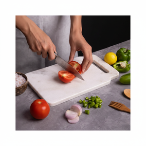 Plateau de service en marbre naturel fait main de qualité d'exportation pour la salle à manger et la décoration, disponible en gros - Product Image 1
