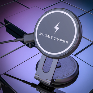 Support magnétique sans fil pour <span class=keywords><strong>chargeur</strong></span> de voiture pour Tesla Model 3/X/Y/S <span class=keywords><strong>Chargeur</strong></span> <span class=keywords><strong>MagSafe</strong></span> pliable à chargement rapide - Product Image 3