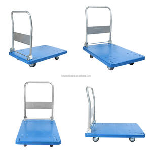 Troli Platform lipat tugas berat, troli tangan datar Platform lipat plastik 200 kg 400kg 1000kg - Product Image 6