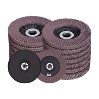 Disque à lamelles abrasif en oxyde d'aluminium haute dureté OEM pleine taille 115 mm, épaisseur 1,5 mm, diamètre 6 mm pour polissage d'angle