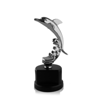 Grandes Statues de dauphins, trophée de remise de prix, articles de souvenirs artisanaux en métal, décoration de cadeau, offre spéciale