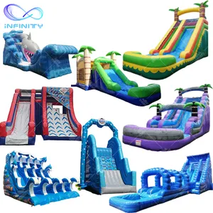 Commercial Inflatable Water Slide For Kid Big Cheap Bounce House Jumper Bouncy Jump Castle Bouncer Large Waterslide Pool
