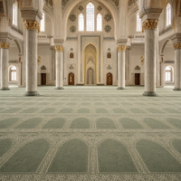 Tapis muraux épais en laine et nylon pour mosquée, doux et confortables, pour la salle de prière musulmane, utilisation dans les mosquées