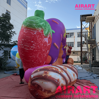 Arche gonflable personnalisée pour desserts et aliments, idéale pour l'entrée de supermarchés et la décoration d'événements, arche gonflable en forme de beignet pour les cérémonies de grand ouverture