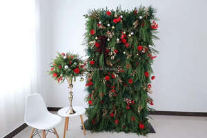 M642 boda evento Fiesta realista flor pared telones de fondo hecho a mano <span class=keywords><strong>Natal</strong></span> 5D Navidad arreglos florales centro de mesa decoraciones - Product Image 2