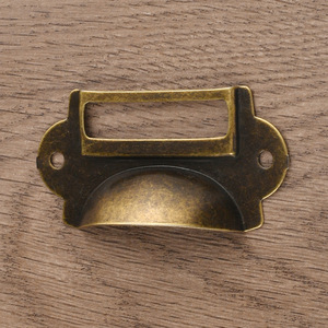 <b>Metal</b> Drawer Handle Bronze Silver Black Iron Traditional Style Easy Installation Cabinet Hardware Part B-388 - Product Image 4