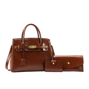 Juego de 3 Bolsos de Mano de Cuero para Mujer, Bolsos de Hombro, Bolsos Casuales, Bolsos de Mensajero, Bolsos de Compras - Product Image 4