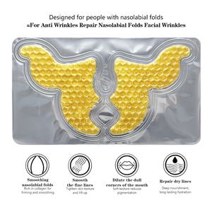 Parches Faciales Reafirmantes Instantáneos, Máscara de <span class=keywords><strong>Ojos</strong></span> de Mariposa Dorada, Parches Antiarrugas para Pliegues Nasolabiales, Cuidado Profesional de la Piel - Product Image 4