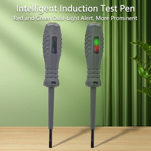 เครื่องตรวจจับแรงดันไฟฟ้าแบบไม่สัมผัส LED สีสันสดใส สำหรับช่างไฟฟ้ามืออาชีพ รองรับแรงดันไฟฟ้า 500V AC แบบเหนี่ยวนำ ใช้งานได้หลากหลาย ตรวจสอบความต่อเนื่อง - Product Image 2