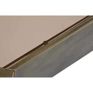 Mesa de Centro de Metal Cristal, 102x62x53 cm, Dorada - Product Image 5