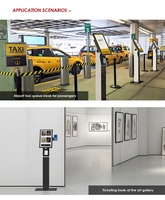 interactif de file d'attente de taxi d'aéroport de libre-service de 21.5 pouces Machine de kiosque de billet de libre-service