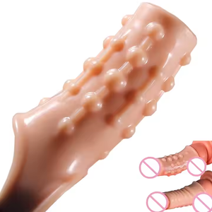 Préservatif TPE pour homme, couverture de gode, Stimulation clitoridienne, éjaculation retardée, jouets sexuels, manchon de gode pour homme et couple - Product Image 2