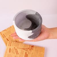 Grands moules de pots de fleurs pour béton, ciment, gypse, Silicone