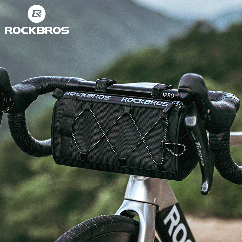 ROCKBROS Bike Handlebar Bag Bicycle Front Bag Storage Bag With Shoulder