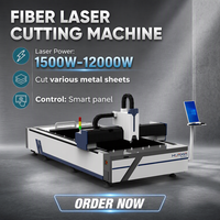 Machine de découpe laser à fibre de haute précision, précision de 0,05 mm, vitesse de 120 m/min, découpeuse laser CNC pour plaque d'acier