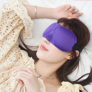 Fundas de espuma viscoelástica para dormir, mascarilla 3D cómoda de lujo con tapones para los oídos - Product Image 4