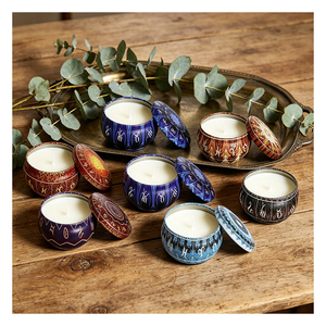 Boîtes de bougies artistiques en coton non toxique parfumées, avec couvercles de luxe, forme personnalisable, étiquette privée, pour remplissage, vente au détail et échantillonnage en réseau - Product Image 5