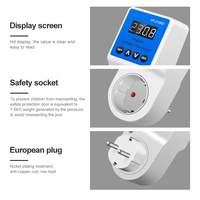 Conmutador de voltaje automático AVS 16A 220V Protector de alimentación de CA Enchufe DE LA UE Voltaje seguro para refrigerador y otros electrodomésticos
