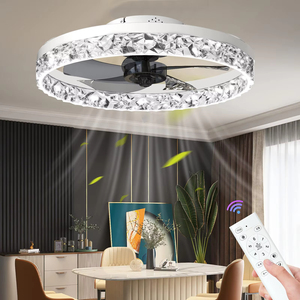 <span class=keywords><strong>Ventilateur</strong></span> de plafond LED intelligent avec télécommande Corps en fer pour salon chambre éclairage <span class=keywords><strong>ventilateur</strong></span> luminaires - Product Image 1