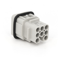 Connecteur robuste 10A HD-007, 7 broches, à sertir, mâle/femelle, pour automobile, boîtier PC, IP65