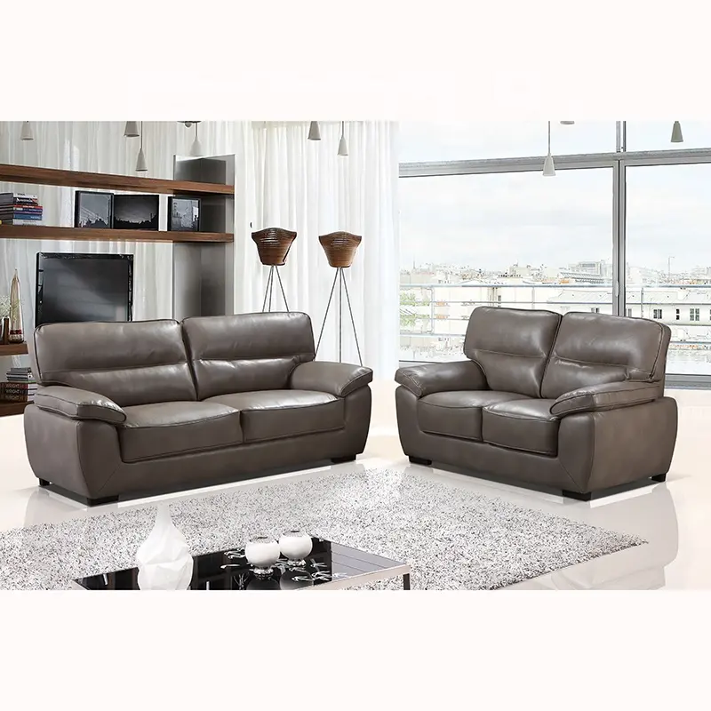 Moderne möbel wohnzimmer sofa Luxus leder 3 + 2 sofa sectionals