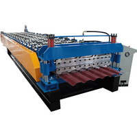 Machine de formage de rouleaux de toiture en tôle de fer pressée à double couche en acier profilé en zinc pour la fabrication de tuiles de toiture vitrées