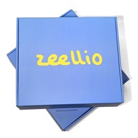 Boîte d'expédition en carton ondulé personnalisée avec logo de marque imprimé, pour cosmétiques, vêtements, bijoux, cadeaux, lunettes de soleil, couleur violette