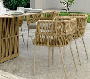 Nuevo Diseño <span class=keywords><strong>de</strong></span> Muebles <span class=keywords><strong>de</strong></span> <span class=keywords><strong>Patio</strong></span> para Exteriores, Juego <span class=keywords><strong>de</strong></span> Cuatro Piezas <span class=keywords><strong>de</strong></span> Mesa <span class=keywords><strong>y</strong></span> <span class=keywords><strong>Sillas</strong></span> <span class=keywords><strong>de</strong></span> Ratán para Cenar al Aire Libre - Product Image 4