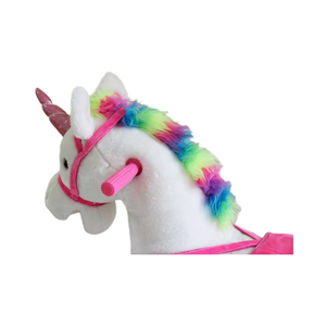 <span class=keywords><strong>Cavallo</strong></span> a Dondolo Unicorno per Bambini <span class=keywords><strong>Giocattolo</strong></span> di Peluche <span class=keywords><strong>Cavalcabile</strong></span> - Product Image 6