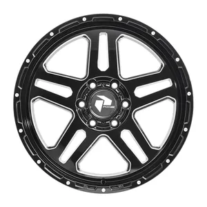 Pdw Customized Alloy Toyota Hilux Wheel 3Sdm Replacement Rims On Curb For Scratched