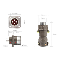 Connecteur circulaire standard russe GOST 2PTT, prise mâle/femelle 3 broches, montage à bride carrée, prise de montage Classis P20J3A P20K3Q P20J4S