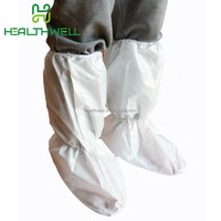 Couvre-bottes jetables antidérapants SMS non tissés couvre-bottes jetables antidérapantes avec semelle en PVC