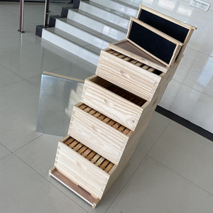 New Beekeeping Pine Wood Assembled With <b>Plastic</b> Foundation <b>Sheet</b> Beehive Frame - Product Image 6