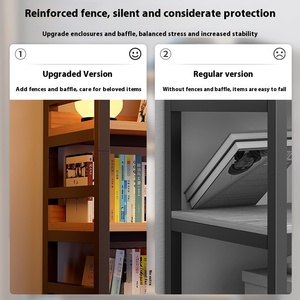 Étagère <span class=keywords><strong>murale</strong></span> intégrée en bois simple pour la maison, le salon et la bibliothèque des étudiants, pour l'affichage et le rangement de livres - Product Image 3