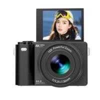 Cámara Selfie D1 Profesional 4K UHD con Pantalla Giratoria de 180°, 64MP, AF, Zoom 16X, Videograbadora Compacta Retro para Principiantes en Fotografía
