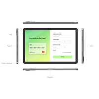 Tableta Android Inteligente de 11 Pulgadas para Comercio Minorista con NFC, Tableta Android con NFC para Hoteles y Hostelería, Cargador de Tableta, Tableta para Mesas de Restaurante