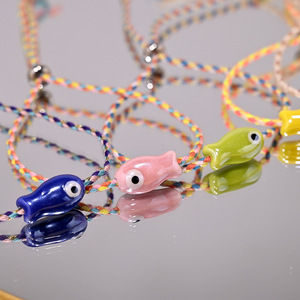 Pulsera de Pescado Hecha a Mano, <span class=keywords><strong>Tobillera</strong></span> <span class=keywords><strong>Tejida</strong></span> Colorida, Estilo Hawaiano, Veraniego, Playero, Ajustable para Mujeres y Hombres - Product Image 6