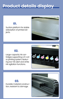 Impresora UV de Cama Plana Epson I3200 de 3 Cabezales 6090 con Tecnología de Puntos Variables para un Gradiente Suave y Colores Vívidos