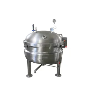 200L/300L/400L steam High Temperature And High Pressure Food Cooking Kettle for restaurant