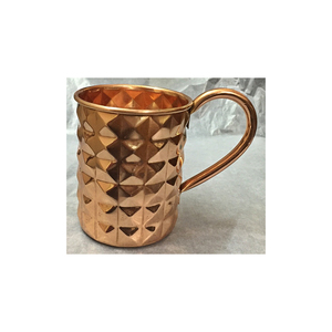 OEM Copper Straight <b>Mug</b> with Copper Handle and Glossy Finish Surface Copper Straight <b>Mug</b> For Sale By Exporters - Product Image 1
