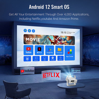 Nouveau projecteur intelligent portable CRT 2026 avec projection d'écran de téléphone portable 3D intégrée pour home cinéma