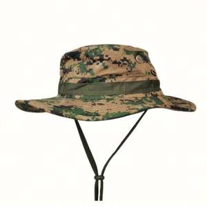 Summer Sun UV Protecting Wide Brim Safari Hats Bucket Boonie Hats Camo Mesh Fishing Hat - Product Image 4